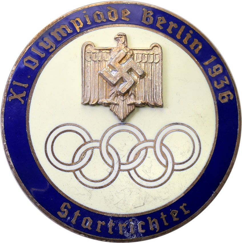 Niemcy, III Rzesza. Odznaka dla sędziów startowych - XI Igrzyska Olimpijskie, Berlin 1936